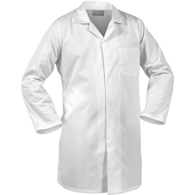 240gsm Polycotton Food-Industry Dustcoat, Domed Front