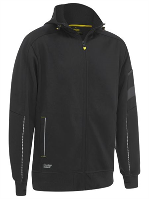 Bisley Mens Zip-Front Fleece Hoodie