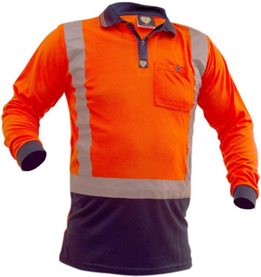 Caution D/N L/S Micro Fibre Polo