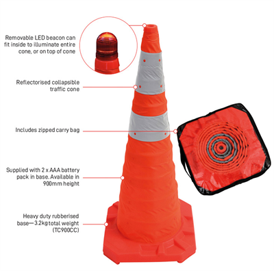 Collapsible Reflective Traffic Cone